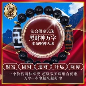 黑财神万字老天珠