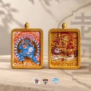 双面黑财神小唐卡