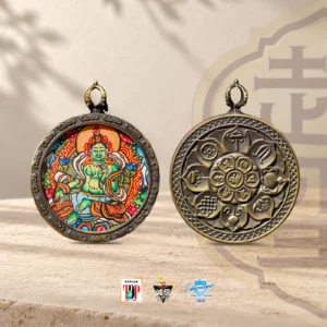 绿度母小唐卡（铜款）