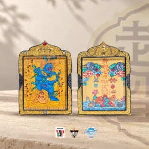 精品金唐黑财神小唐卡