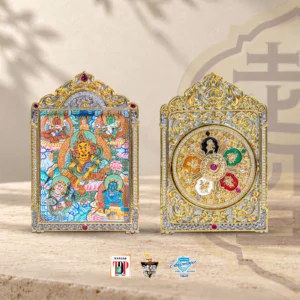 精品五姓财神小唐卡(四国比赛款)
