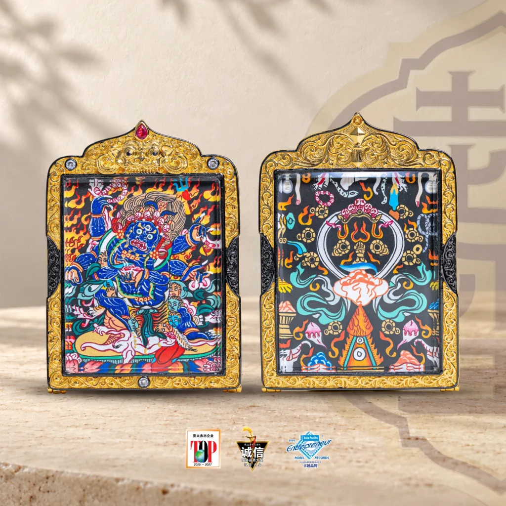 热贡玛哈嘎拉小唐卡(四国比赛款)