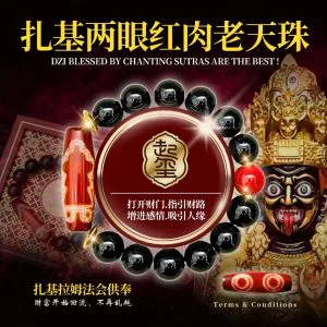 扎基两眼红肉老天珠 · 商品图片 1