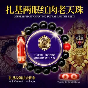 扎基两眼红肉老天珠 · 商品图片 1